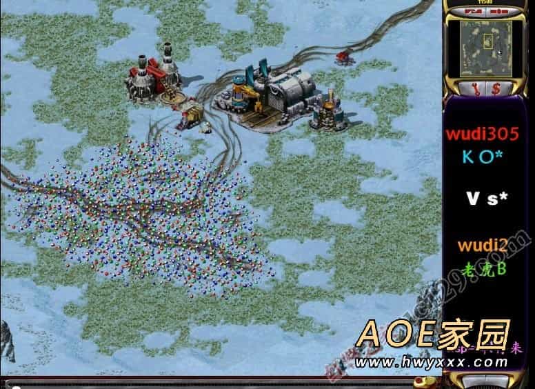 红警2v2视频：超时空转换+闪电风暴VS铁幕装置+核弹