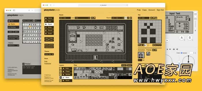 创意手摇把掌机Playdate免费公布游戏开发工具Pulp