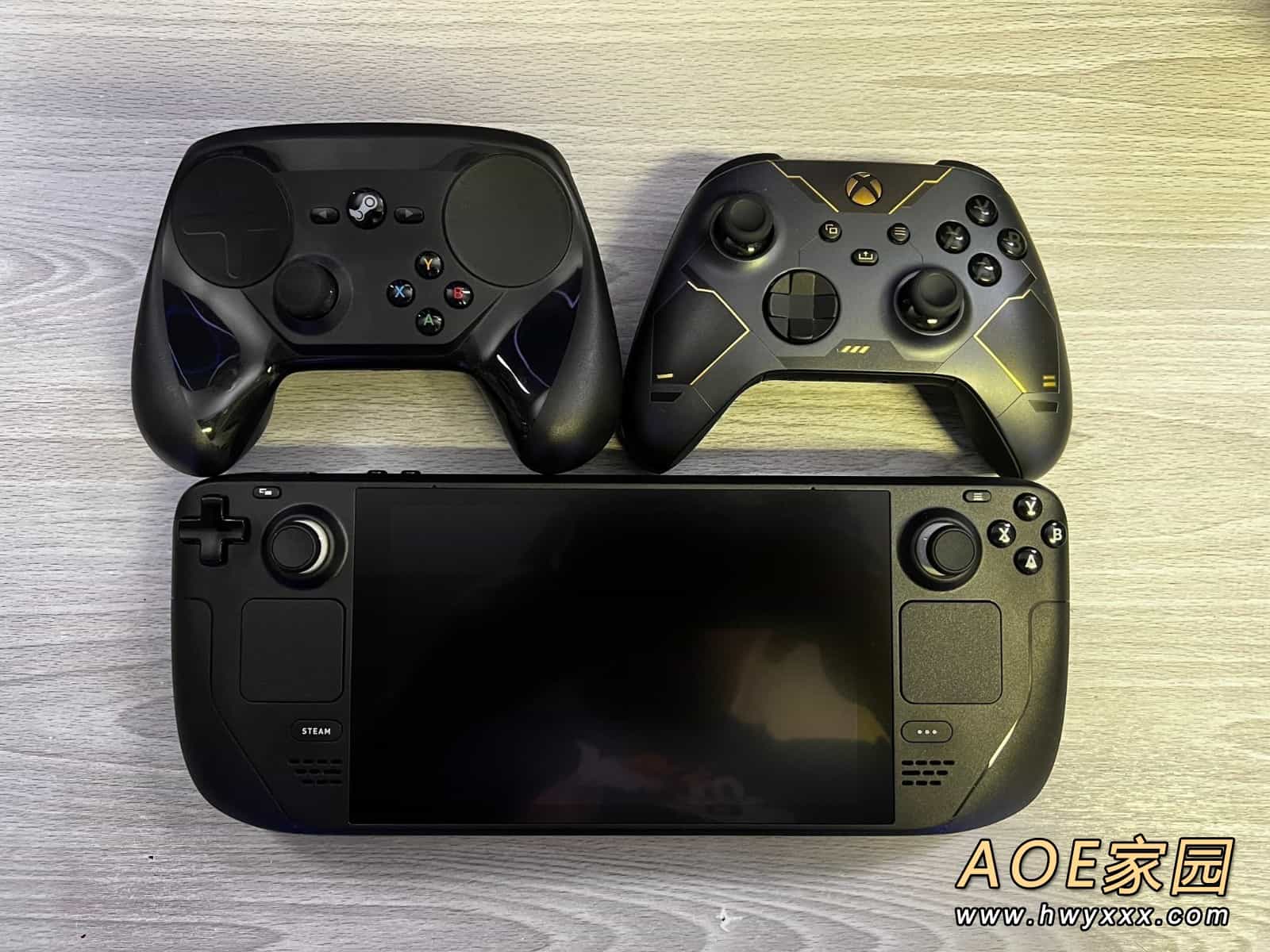 Steam Deck与各掌机对比图 比Switch大上一块