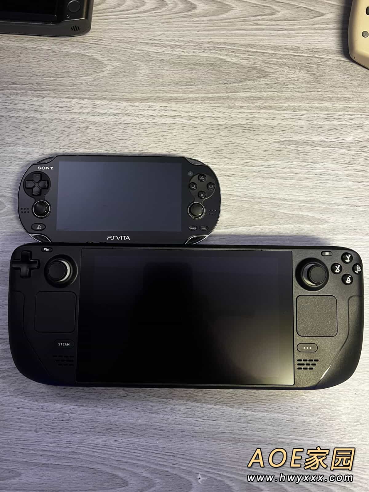Steam Deck与各掌机对比图 比Switch大上一块
