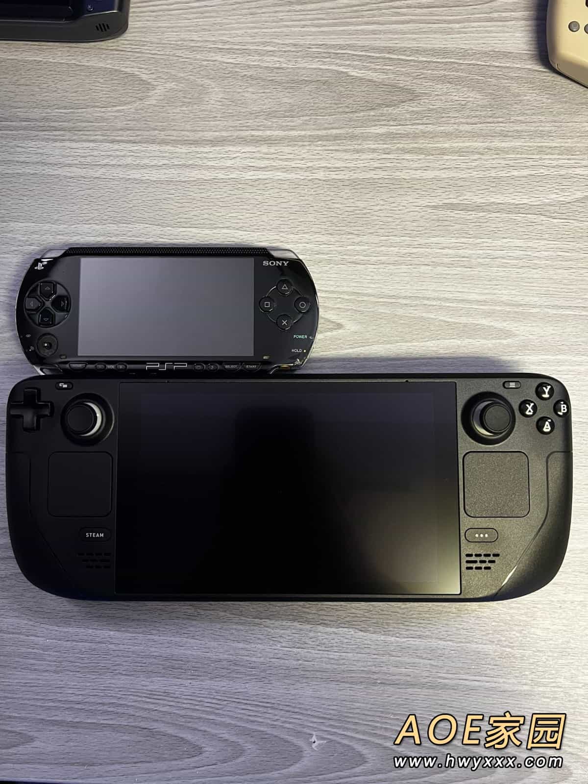 Steam Deck与各掌机对比图 比Switch大上一块
