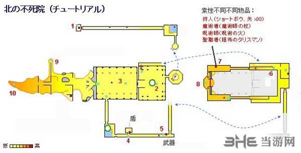 黑暗之魂重制版不死院地图