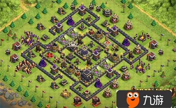 部落冲突coc9本布阵分享